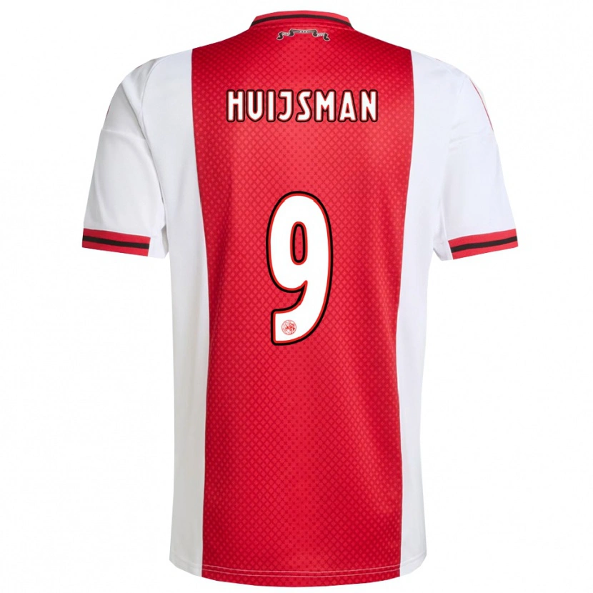 Danxen Damen Mitchi Huijsman #9 Rot Weiß Heimtrikot Trikot 2025/26 T-Shirt Österreich