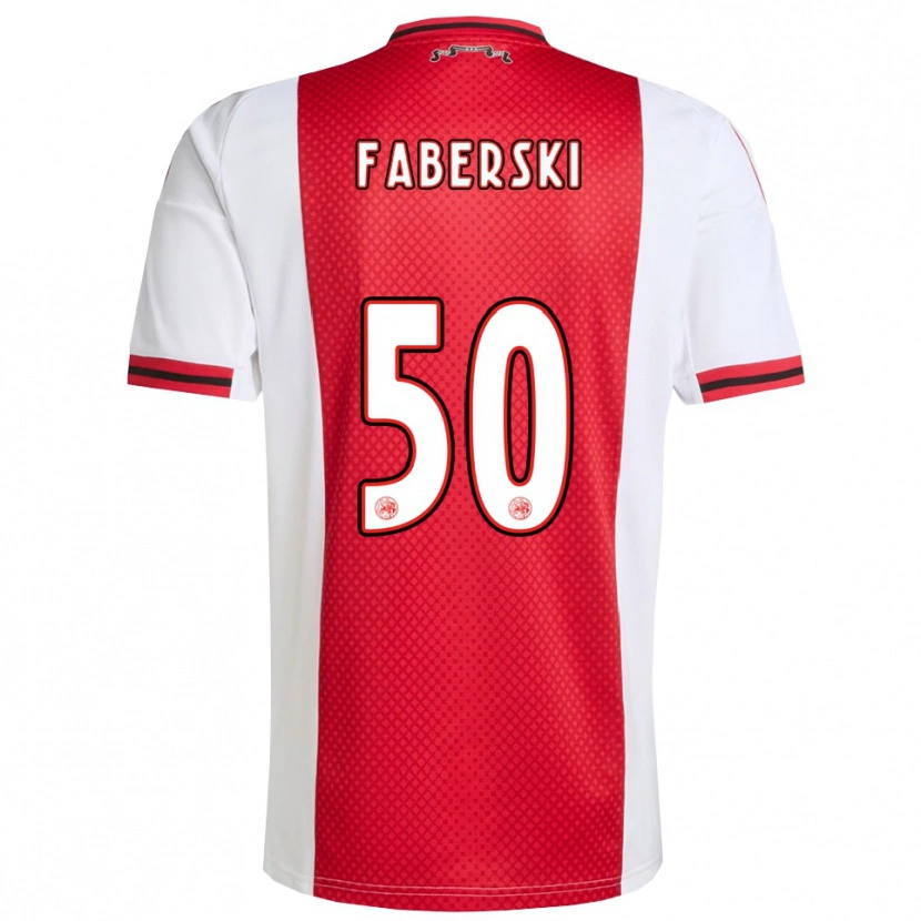 Danxen Damen Jan Faberski #50 Rot Weiß Heimtrikot Trikot 2025/26 T-Shirt Österreich