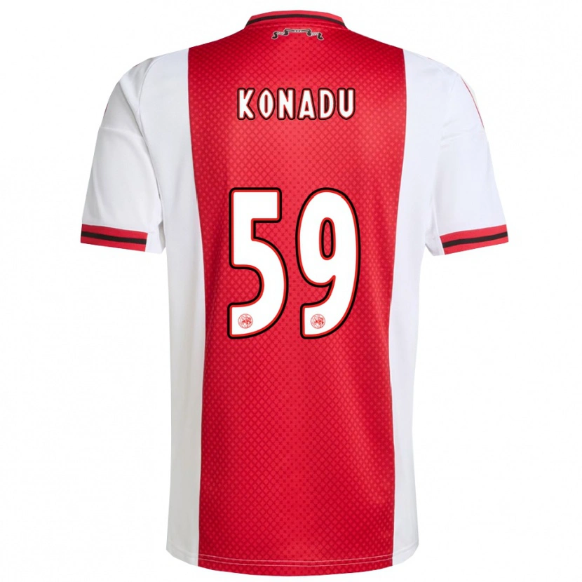 Danxen Damen Don-Angelo Konadu #59 Rot Weiß Heimtrikot Trikot 2025/26 T-Shirt Österreich