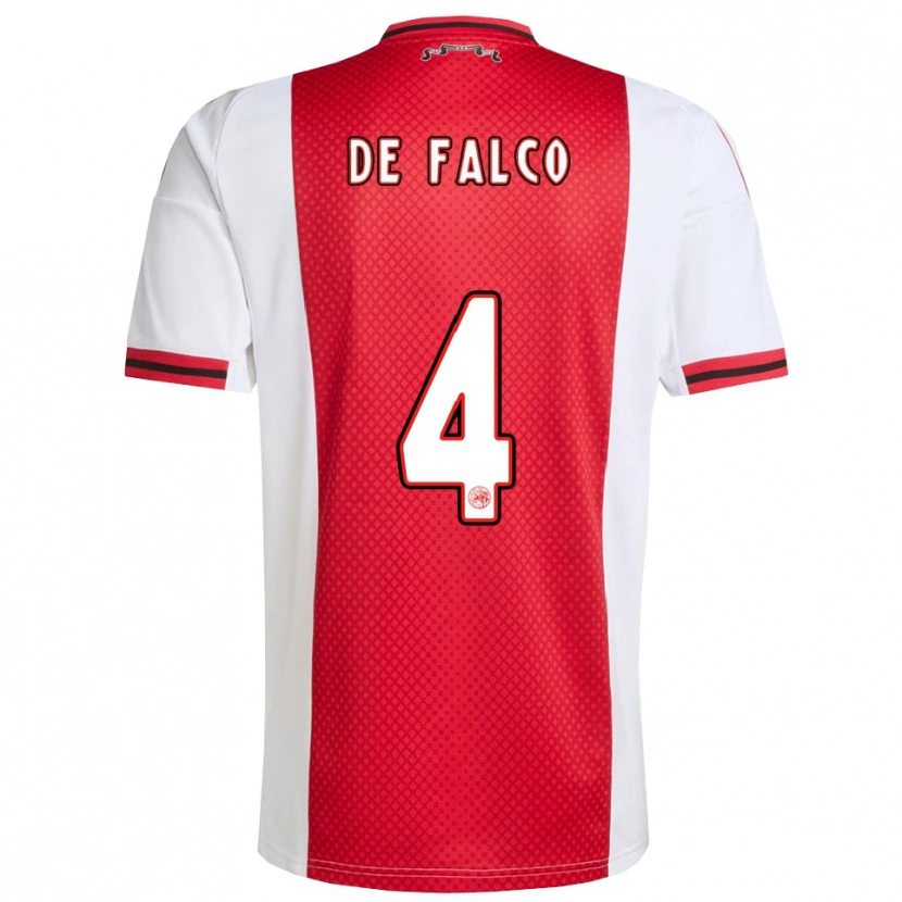 Danxen Damen Sinclair De Falco #4 Rot Weiß Heimtrikot Trikot 2025/26 T-Shirt Österreich