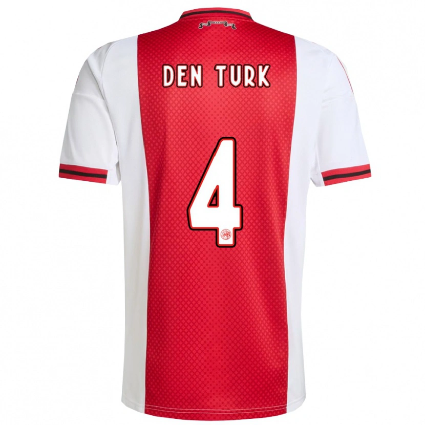 Danxen Damen Deau Den Turk #4 Rot Weiß Heimtrikot Trikot 2025/26 T-Shirt Österreich