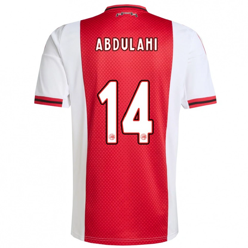 Danxen Damen Liban Abdulahi #14 Rot Weiß Heimtrikot Trikot 2025/26 T-Shirt Österreich