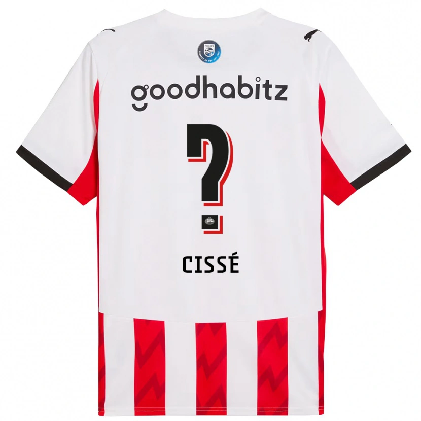 Danxen Damen Alseny Cissé #0 Rot Weiß Heimtrikot Trikot 2025/26 T-Shirt Österreich