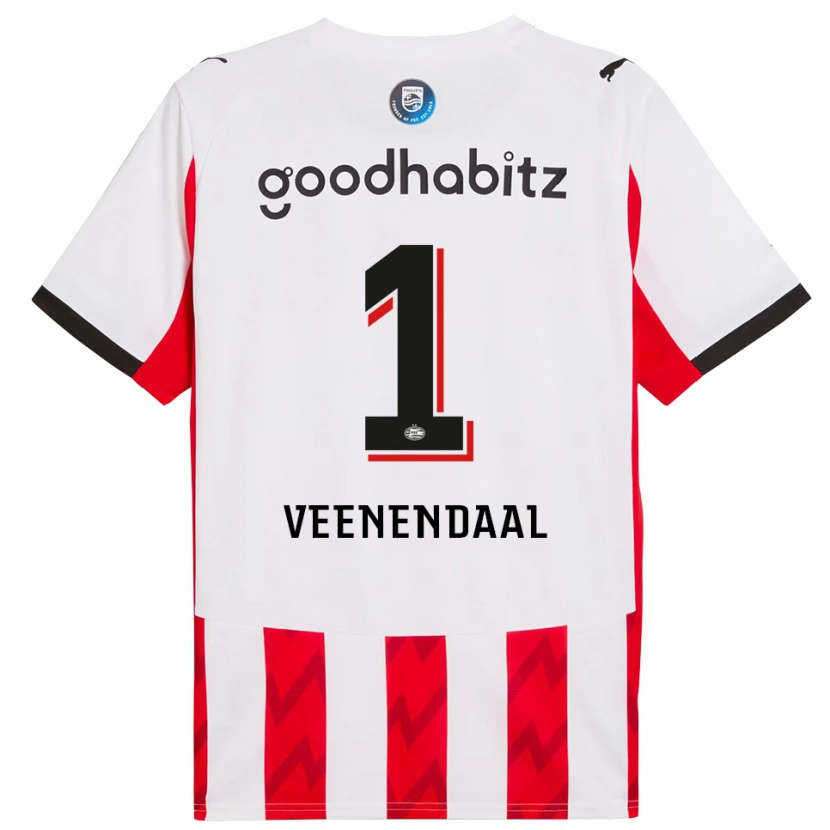 Danxen Damen Sari Van Veenendaal #1 Rot Weiß Heimtrikot Trikot 2025/26 T-Shirt Österreich