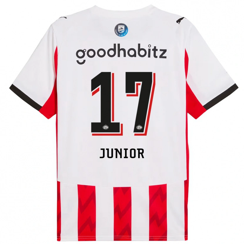 Danxen Damen Mauro Júnior #17 Rot Weiß Heimtrikot Trikot 2025/26 T-Shirt Österreich