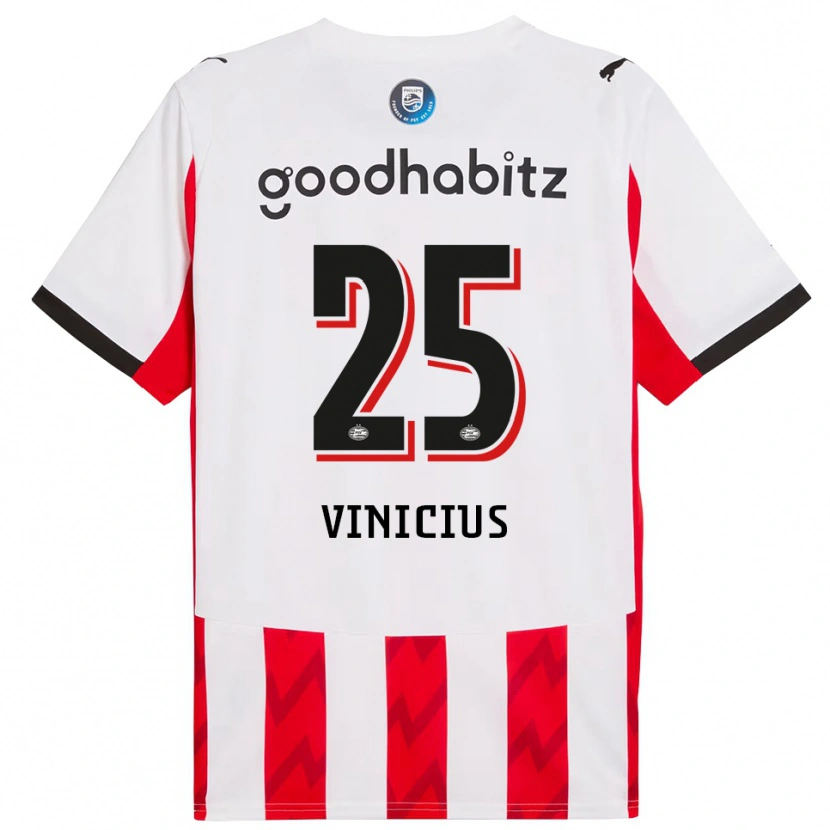 Danxen Damen Carlos Vinicius #25 Rot Weiß Heimtrikot Trikot 2025/26 T-Shirt Österreich