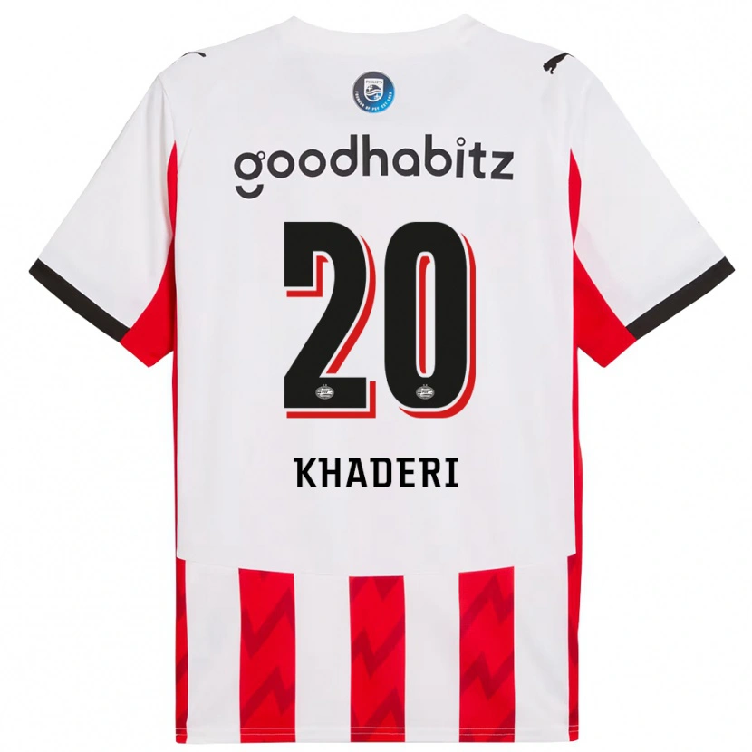 Danxen Damen Benjamin Khaderi #20 Rot Weiß Heimtrikot Trikot 2025/26 T-Shirt Österreich