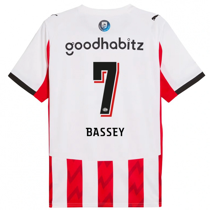 Danxen Damen Essien Bassey #7 Rot Weiß Heimtrikot Trikot 2025/26 T-Shirt Österreich
