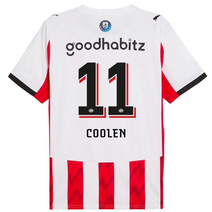 Danxen Damen Nadia Coolen #11 Rot Weiß Heimtrikot Trikot 2025/26 T-Shirt Österreich