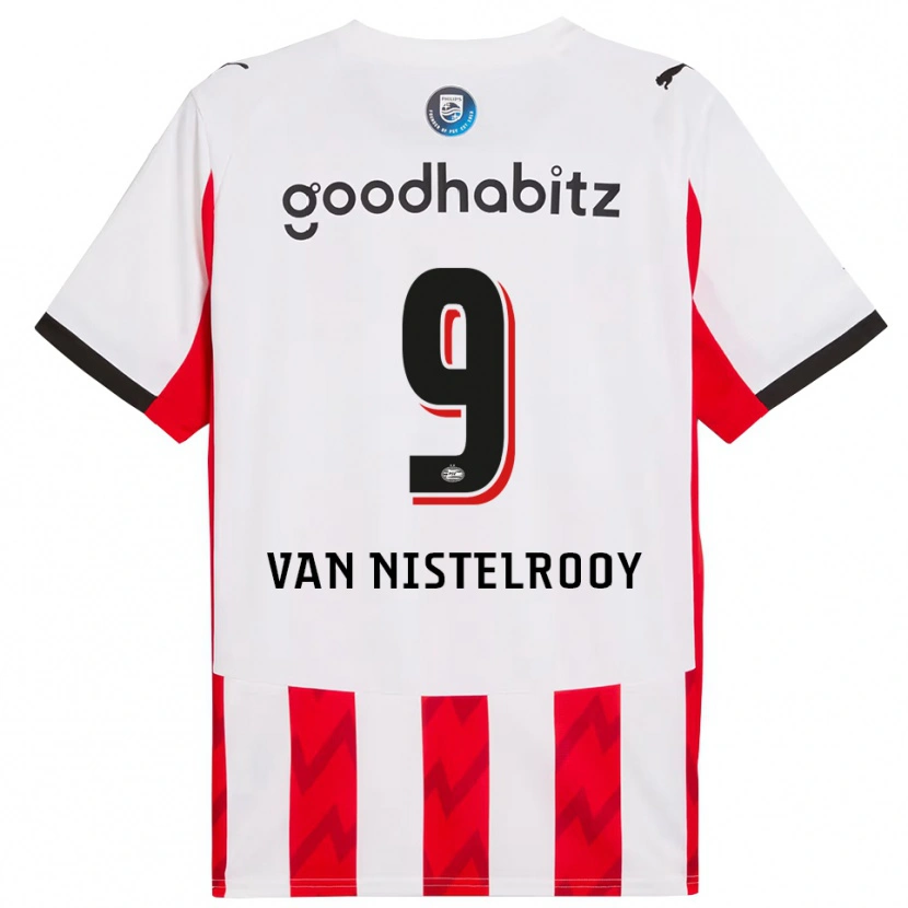 Danxen Damen Liam Van Nistelrooy #9 Rot Weiß Heimtrikot Trikot 2025/26 T-Shirt Österreich