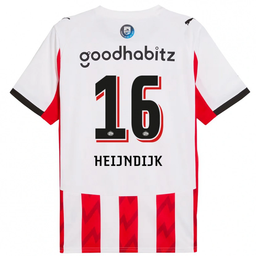 Danxen Damen Bram Heijndijk #16 Rot Weiß Heimtrikot Trikot 2025/26 T-Shirt Österreich