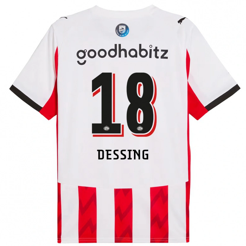 Danxen Damen Shanique Dessing #18 Rot Weiß Heimtrikot Trikot 2025/26 T-Shirt Österreich