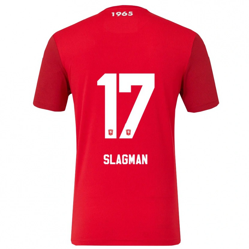 Danxen Damen Thom Slagman #17 Rot Weiß Heimtrikot Trikot 2025/26 T-Shirt Österreich