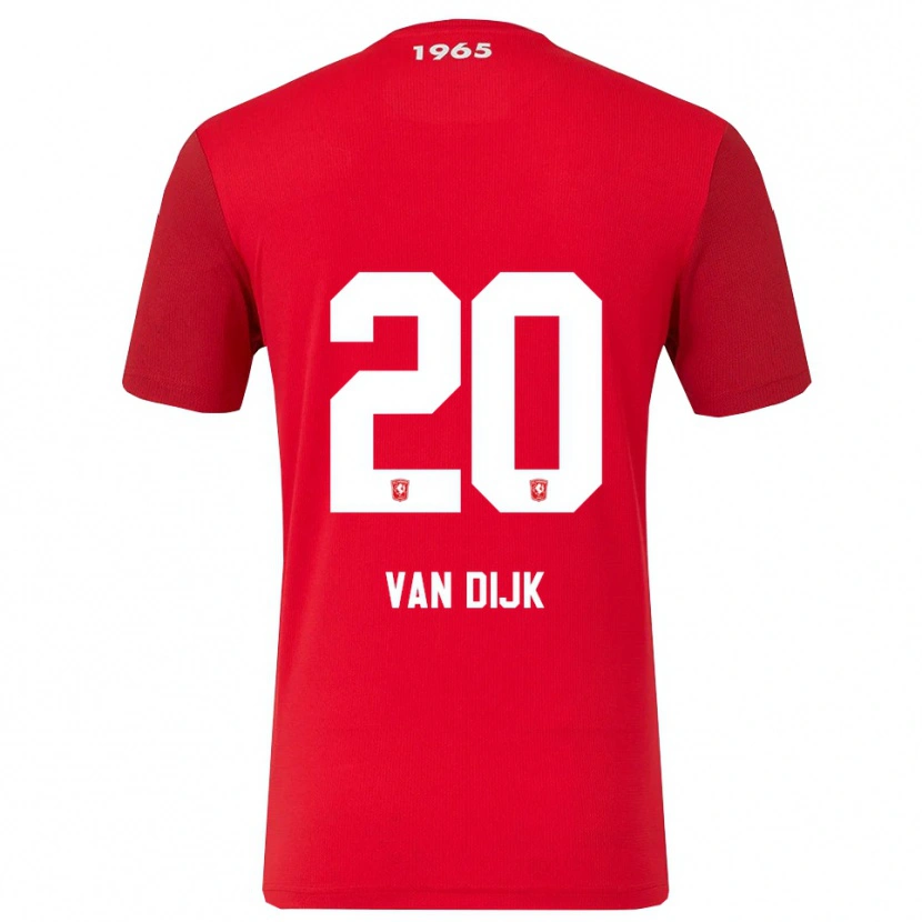 Danxen Damen Nikee Van Dijk #20 Rot Weiß Heimtrikot Trikot 2025/26 T-Shirt Österreich