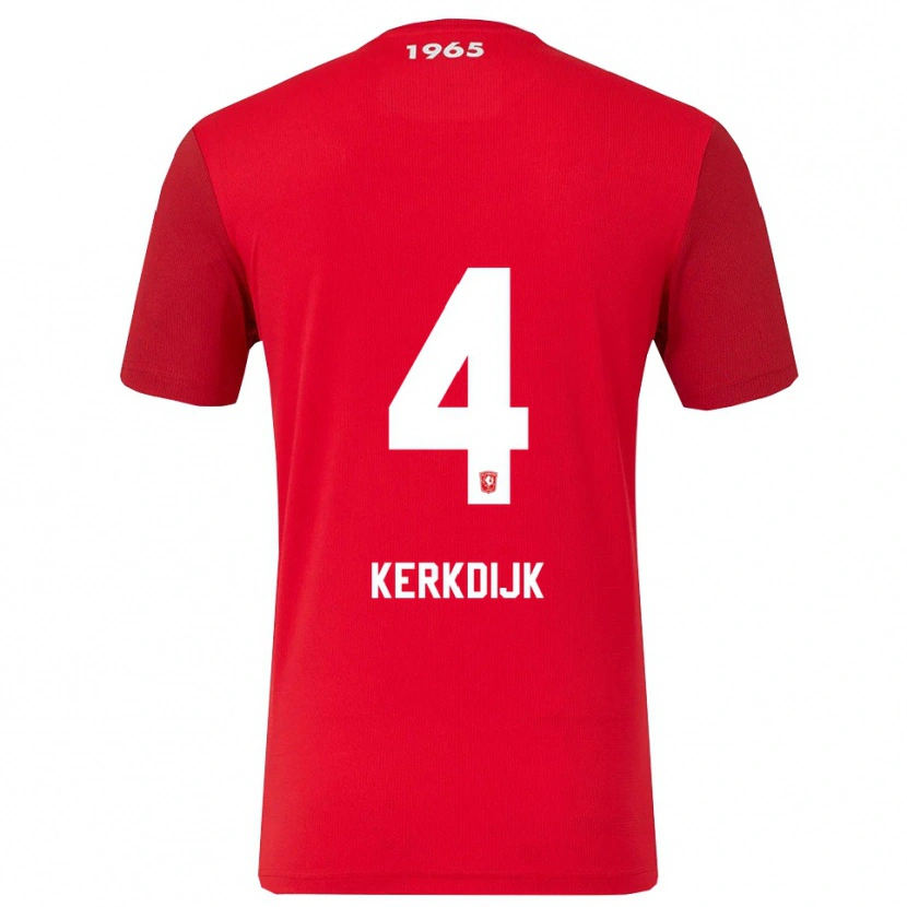 Danxen Damen Jesper Kerkdijk #4 Rot Weiß Heimtrikot Trikot 2025/26 T-Shirt Österreich