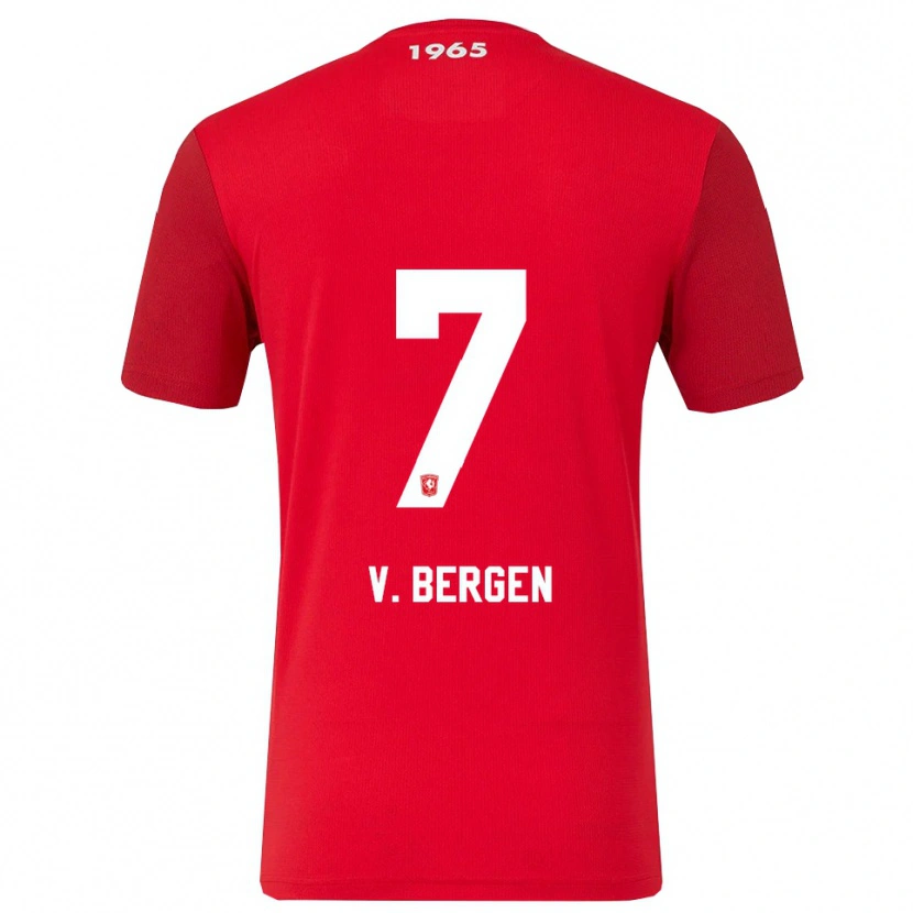 Danxen Damen Mitchell Van Bergen #7 Rot Weiß Heimtrikot Trikot 2025/26 T-Shirt Österreich