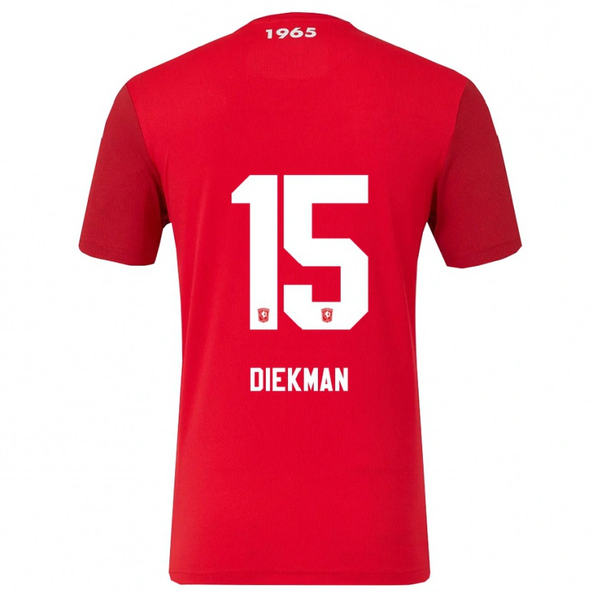 Danxen Damen Jill Diekman #15 Rot Weiß Heimtrikot Trikot 2025/26 T-Shirt Österreich