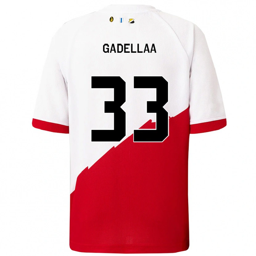 Danxen Damen Kevin Gadellaa #33 Weiß Rot Heimtrikot Trikot 2025/26 T-Shirt Österreich