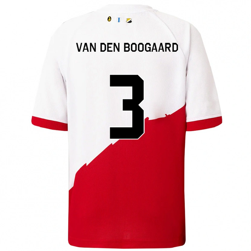 Danxen Damen Brian Van Den Boogaard #3 Weiß Rot Heimtrikot Trikot 2025/26 T-Shirt Österreich