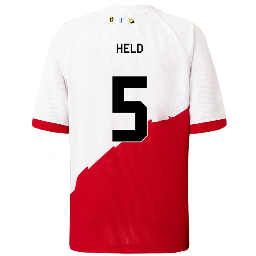 Danxen Damen Nazjir Held #5 Weiß Rot Heimtrikot Trikot 2025/26 T-Shirt Österreich