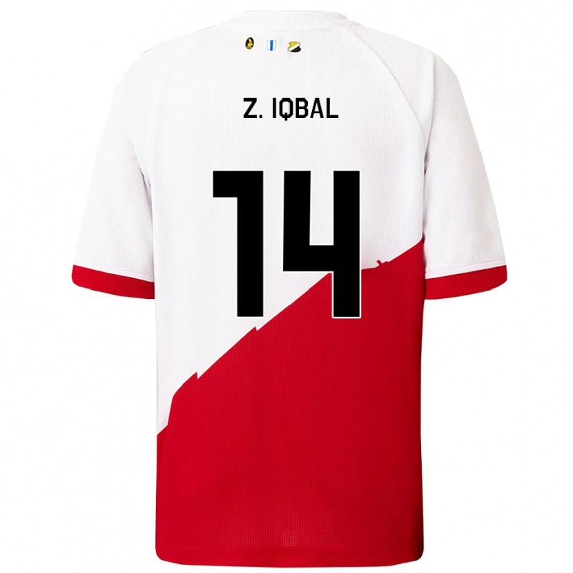 Danxen Damen Zidane Iqbal #14 Weiß Rot Heimtrikot Trikot 2025/26 T-Shirt Österreich