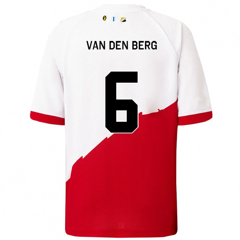 Danxen Damen Davy Van Den Berg #6 Weiß Rot Heimtrikot Trikot 2025/26 T-Shirt Österreich