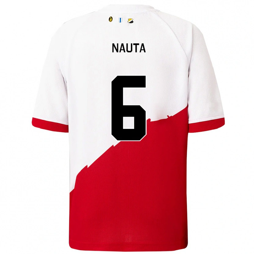 Danxen Damen Ties Nauta #6 Weiß Rot Heimtrikot Trikot 2025/26 T-Shirt Österreich