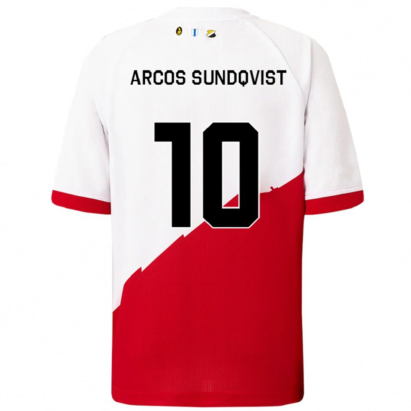 Danxen Damen Gustav Arcos Sundqvist #10 Weiß Rot Heimtrikot Trikot 2025/26 T-Shirt Österreich