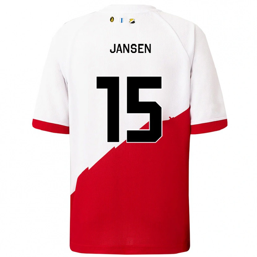 Danxen Damen Scott Jansen #15 Weiß Rot Heimtrikot Trikot 2025/26 T-Shirt Österreich