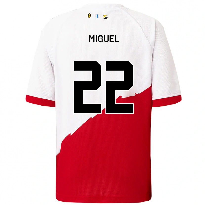 Danxen Damen Miguel Rodríguez #22 Weiß Rot Heimtrikot Trikot 2025/26 T-Shirt Österreich