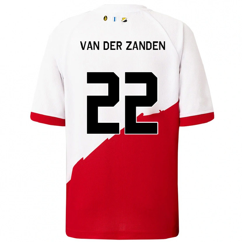 Danxen Damen Ilse Van Der Zanden #22 Weiß Rot Heimtrikot Trikot 2025/26 T-Shirt Österreich