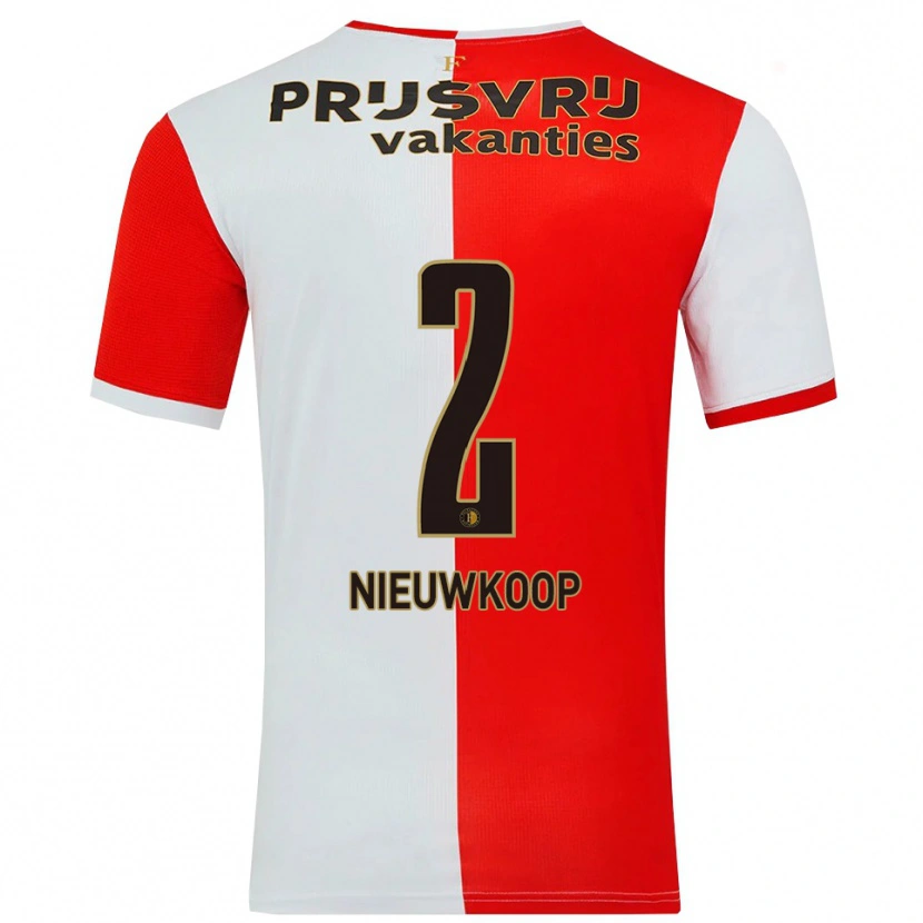 Danxen Damen Bart Nieuwkoop #2 Rot Weiß Heimtrikot Trikot 2025/26 T-Shirt Österreich