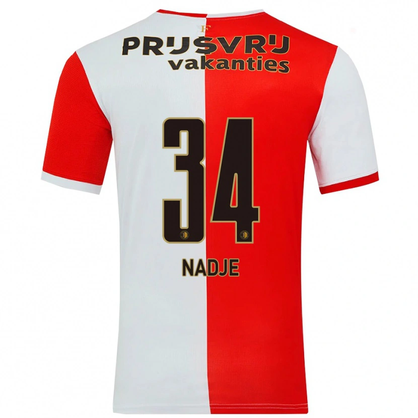 Danxen Damen Chris-Kévin Nadje #34 Rot Weiß Heimtrikot Trikot 2025/26 T-Shirt Österreich
