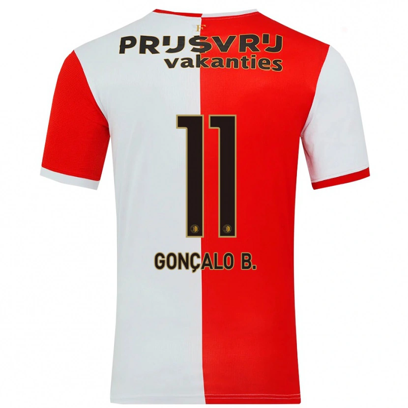 Danxen Damen Gonçalo Borges #11 Rot Weiß Heimtrikot Trikot 2025/26 T-Shirt Österreich