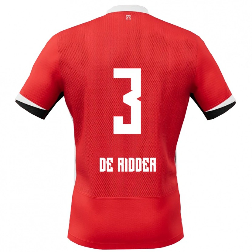 Danxen Damen Djoeke De Ridder #3 Rot Weiß Heimtrikot Trikot 2025/26 T-Shirt Österreich