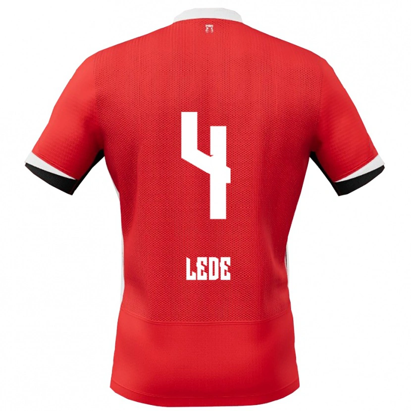 Danxen Damen Quincy Lede #4 Rot Weiß Heimtrikot Trikot 2025/26 T-Shirt Österreich