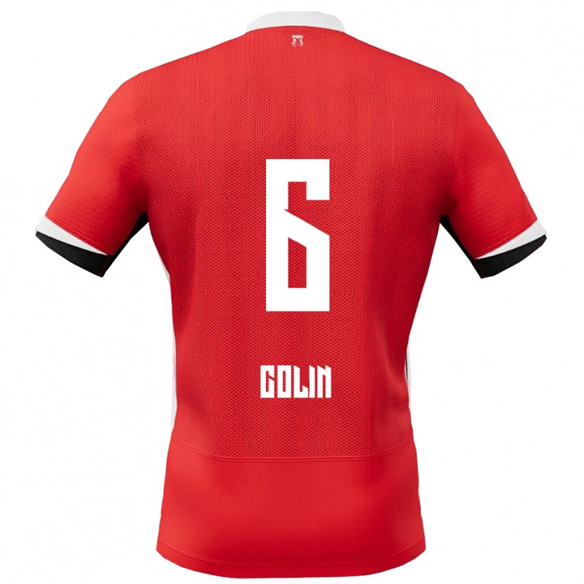 Danxen Damen Isa Colin #6 Rot Weiß Heimtrikot Trikot 2025/26 T-Shirt Österreich