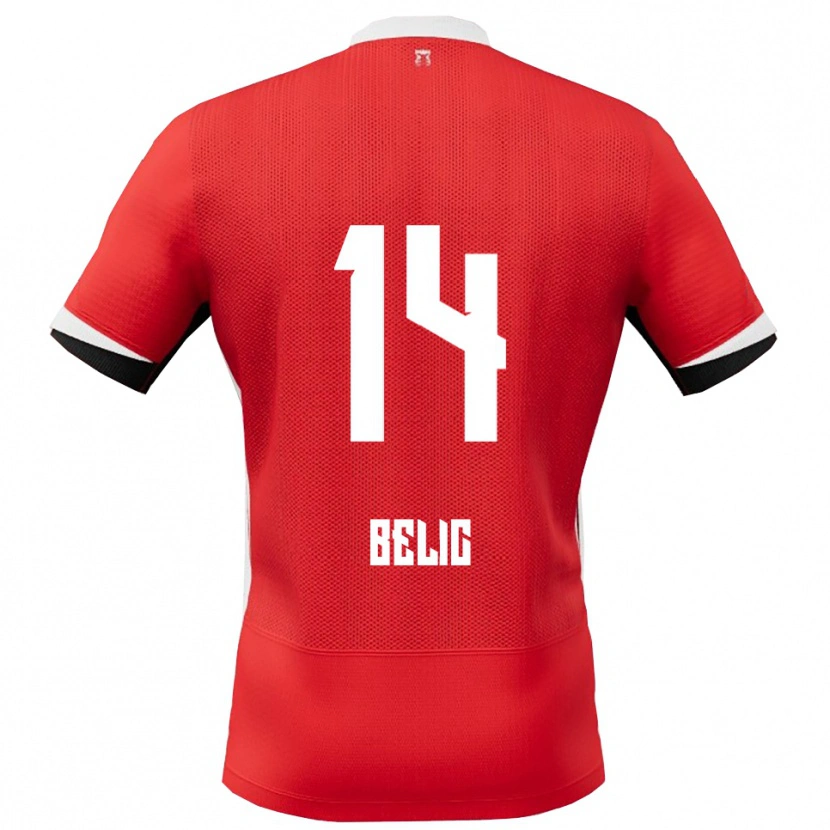 Danxen Damen Kristijan Belic #14 Rot Weiß Heimtrikot Trikot 2025/26 T-Shirt Österreich