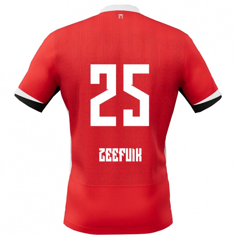 Danxen Damen Lequincio Zeefuik #25 Rot Weiß Heimtrikot Trikot 2025/26 T-Shirt Österreich