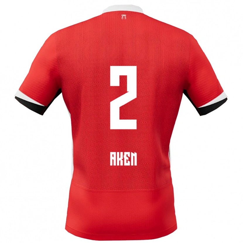Danxen Damen Latrell Aken #2 Rot Weiß Heimtrikot Trikot 2025/26 T-Shirt Österreich
