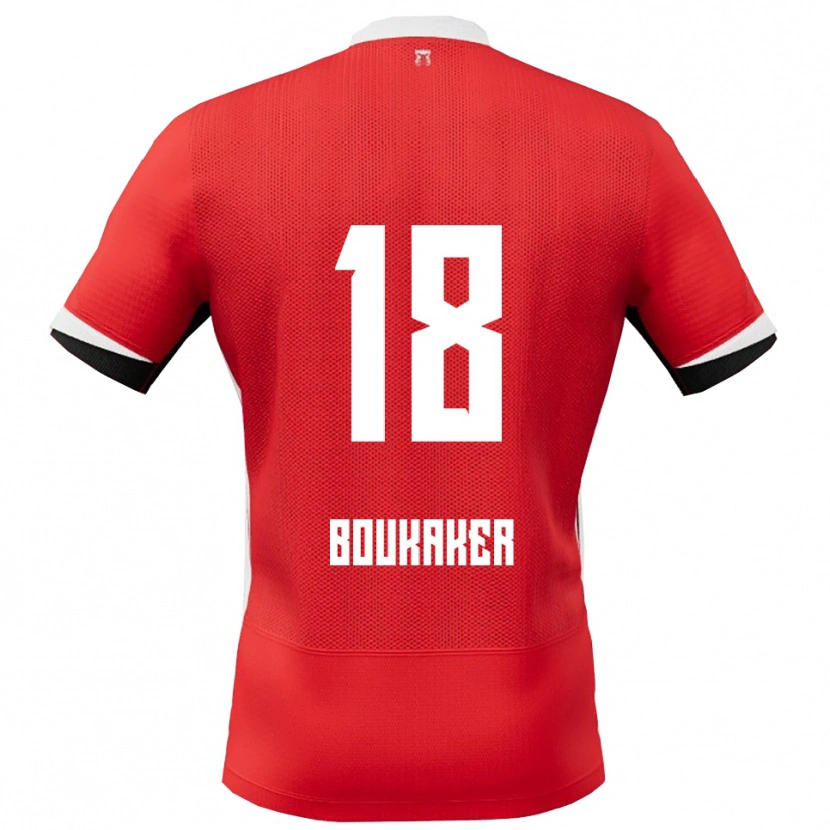 Danxen Damen Romaissa Boukaker #18 Rot Weiß Heimtrikot Trikot 2025/26 T-Shirt Österreich