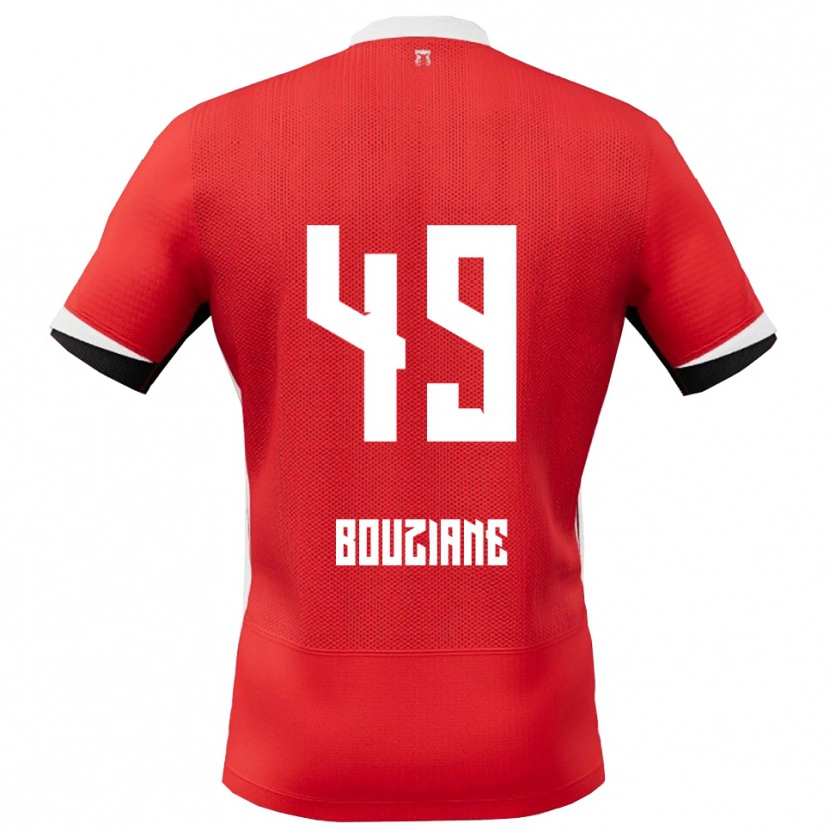 Danxen Damen Wassim Bouziane #49 Rot Weiß Heimtrikot Trikot 2025/26 T-Shirt Österreich