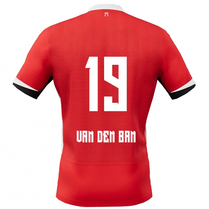 Danxen Damen Yoël Van Den Ban #19 Rot Weiß Heimtrikot Trikot 2025/26 T-Shirt Österreich
