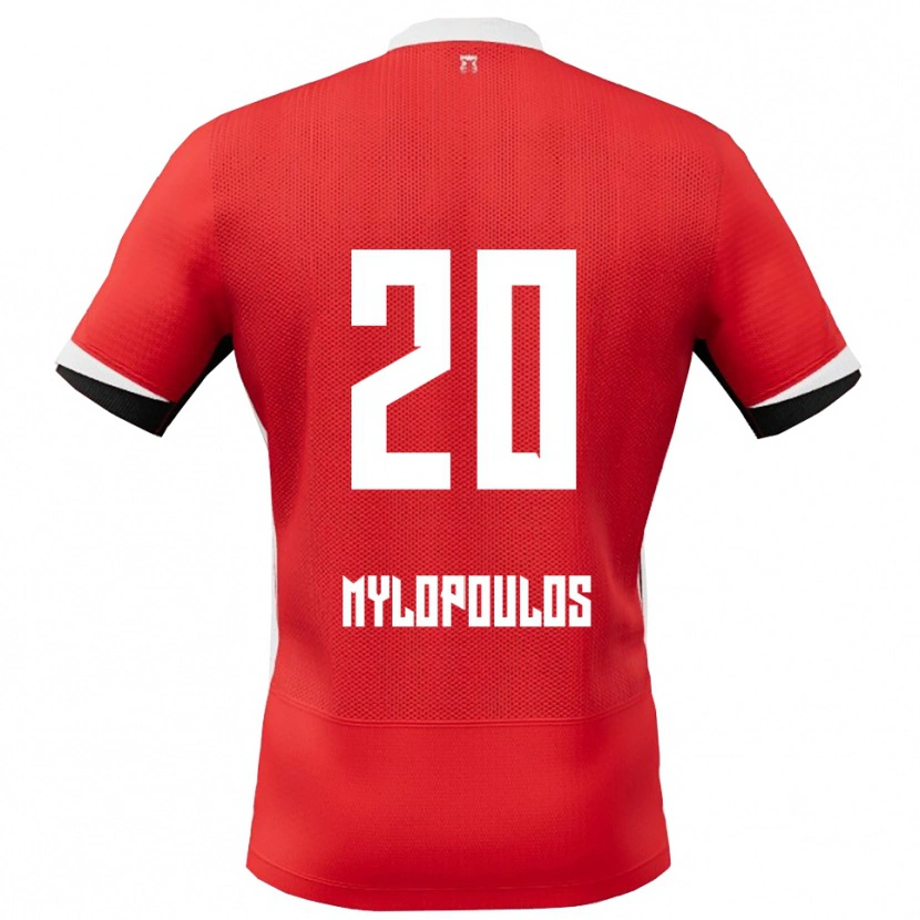 Danxen Damen Marios Mylopoulos #20 Rot Weiß Heimtrikot Trikot 2025/26 T-Shirt Österreich