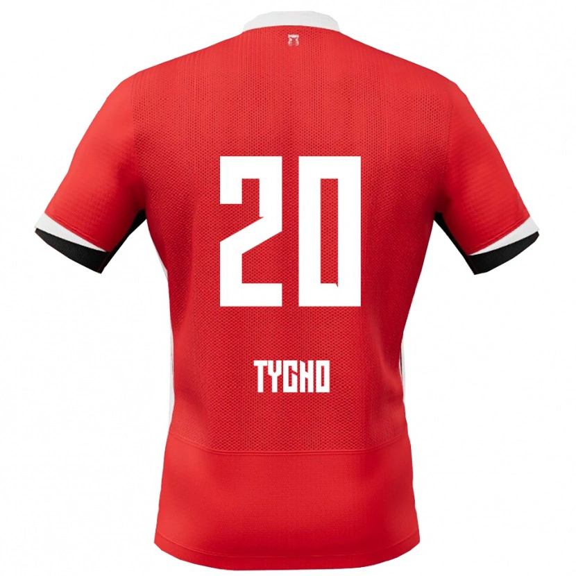 Danxen Damen Tycho De Wit #20 Rot Weiß Heimtrikot Trikot 2025/26 T-Shirt Österreich