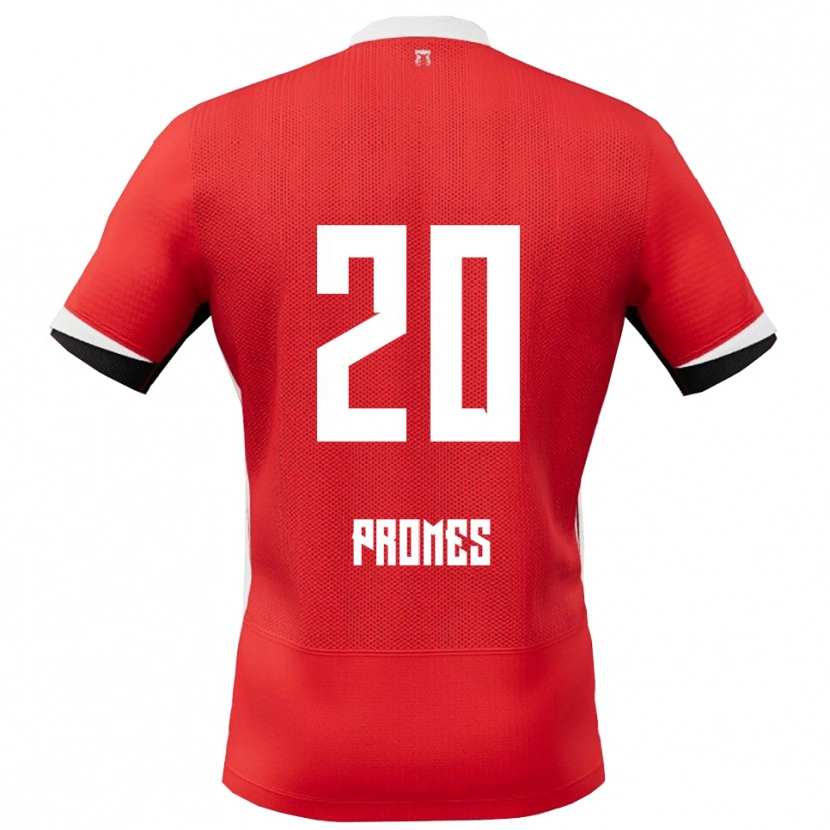 Danxen Damen Valentino Promes #20 Rot Weiß Heimtrikot Trikot 2025/26 T-Shirt Österreich