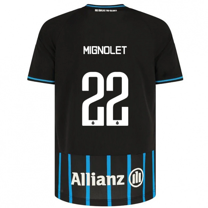 Danxen Damen Simon Mignolet #22 Schwarz Blau Heimtrikot Trikot 2025/26 T-Shirt Österreich