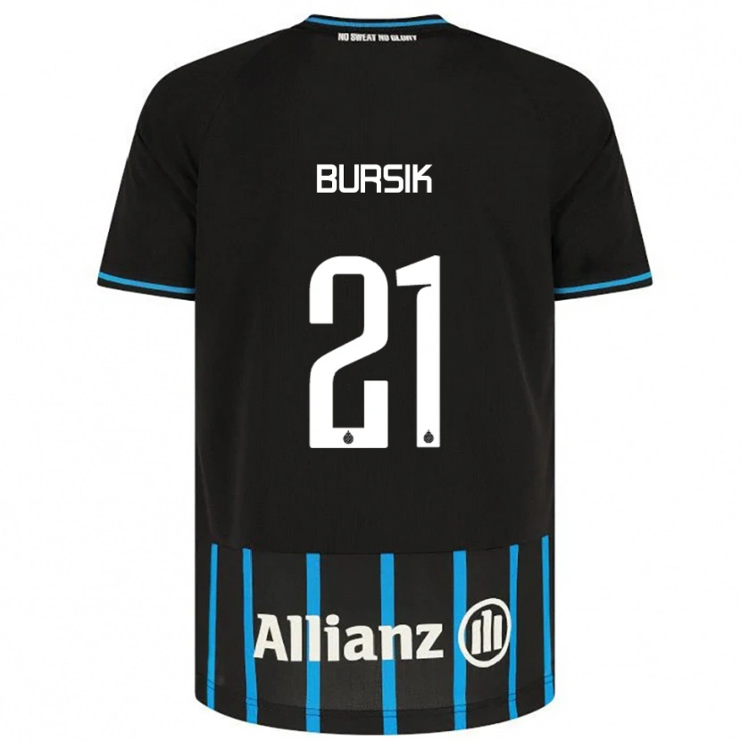 Danxen Damen Josef Bursik #21 Schwarz Blau Heimtrikot Trikot 2025/26 T-Shirt Österreich
