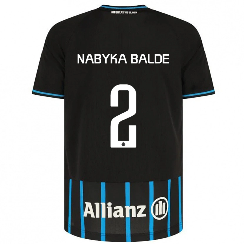 Danxen Damen Mamadou Balde #2 Schwarz Blau Heimtrikot Trikot 2025/26 T-Shirt Österreich