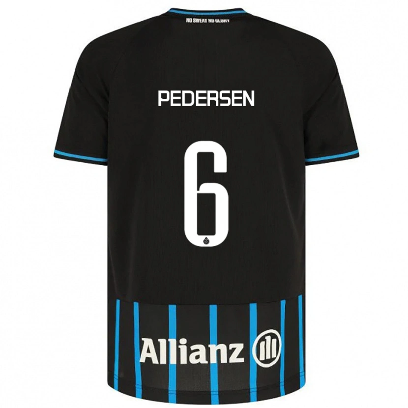 Danxen Damen Lara Pedersen #6 Schwarz Blau Heimtrikot Trikot 2025/26 T-Shirt Österreich